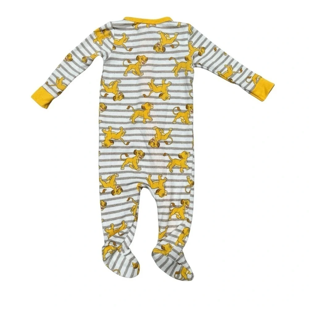 Disney Baby Lion King Simba Sleeper Size 3 Months Soft Footsie Pajamas